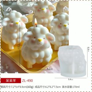 Jelly mold silicone mold threedimensional animal lamb mold cake mold pudding mold cute pet molds