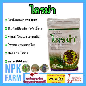 โซตัส ไตรม่า ไตรโคเดอร์มา แอสเพอร์เรียลลัม สายพันธุ์ ทีเอสที-032 ขนาด 500 กรัม ชีวภัณฑ์ ป้องกัน กำจัดเชื้อรา รากเน่าโคนเน่า เน่าคอดิน ไฟทอป ใช้ในพืชทุกชนิด npkplant