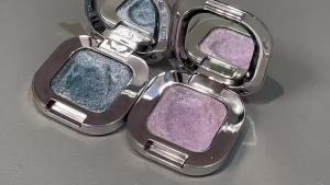 HERORANGE~ Single-piece diamond-shaped highlighter powder with pearlescent shimmer sparkling eyeshadow and polarized brightening makeup