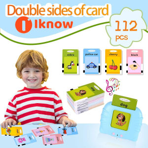 I know flash card reader kids toys smart english speaker for 2-7 Years Old Speech therapy toys early education card reader English And Chinese listening and reading audio toys For Kids Girl