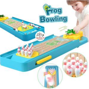 Mainan Anak Bowling Frog Mini Meluncur Ball Katak