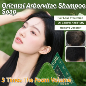[Fast-Acting Hair Growth] Centifolia Leaf Shampoo Soap / Natural Herbal Anti-Dandruff Oil-Control Shampoo Soap/Platycladus Orientalis Leaf Shampoo Soap Herbal Hair Growth Soap Prevents Hair Breakage Controls Oil