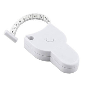 Self-Tightening Body Measuring Tape Tailor Ruler for Waist Chest Leg Measurements White 1 Pc
