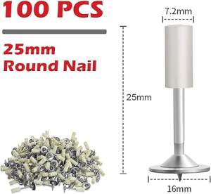[200 Nails]DeWALT Nail Gun Power Tool Heavy Duty Original Manual Rivet Nails Gun for Concrete Metal Steel Nail Punch
