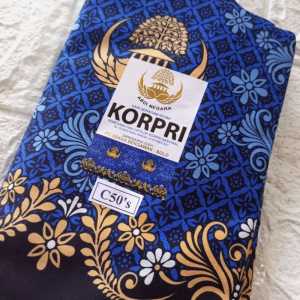 ( ORIGINAL ) KAIN BATIK KORPRI TERBARU KAIN KORPRI TERBARU BAHAN KAIN KORPRI ORIGINAL KATUN LEMBUT C.50