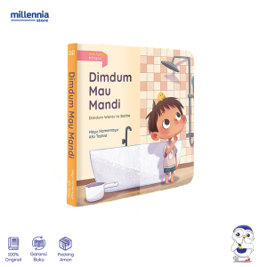 Nouara Kids - Buku Anak Lipat BilingualDimdum Mau Mandi - Dimdum Wants to Bathe Boardbook