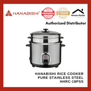 Hanabishi Rice Cooker Pure Stainless Steel HHRC-18PSS (House Hacks)