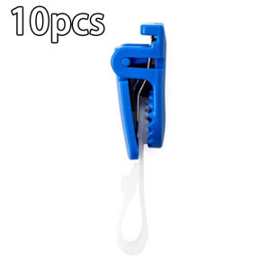 10Pcs Name Tag Clips Durable Plastic ID Badge Holder for Work Office Employees