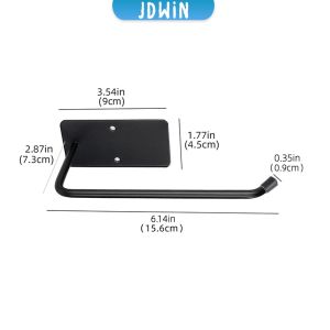 JDWin Toilet Paper Rack Towel Holder Kitchen Self-adhesive Hook Multifunctional Storage Rack 1Pc