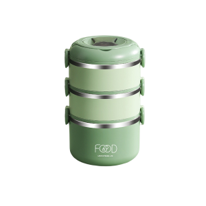 Microwaveable Stainless Steel Extra Long Insulated Lunch Box Portable Leakproof Thermal Meal Box 304 Food Preservation Container 保温饭盒
