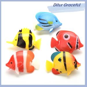 Ditur 1pc Aquarium Tank Plastic Artificial Swimming Fish Ornament Decoration