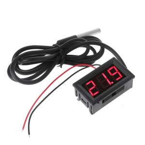 High-performance Digital Thermometer LED Display Waterproof Temperature Sensor Probe 0.56" Easy Installation Durable-