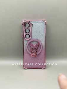 Astro Cc - Casing untuk Infinix Hot 60 Pro Hot 60 Pro Plus Hot 60i Glitter dengan Motif Kupu-kupu