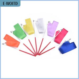 【E-WOITD】 2m Professional Gym Ribbons Dance Ribbon Rhythmic Art Gymnastic Ballet Streamer