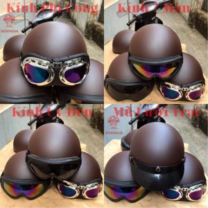 Mũ Thời Trang - An Toàn - Giá Rẻ - Chất Lượng Nón Bảo Hiểm 1/2 Đầu Kính Phi Công Nón Bảo Hiểm Nửa Đầu Kính Phi Công Cao Cấp Dễ Thương