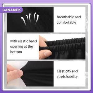 【CANAMEK】 Orange Cat Print Car Headrest Covers Universal 2 Piece Soft Touch Cute Design for Car Interior Seat Protection Decor