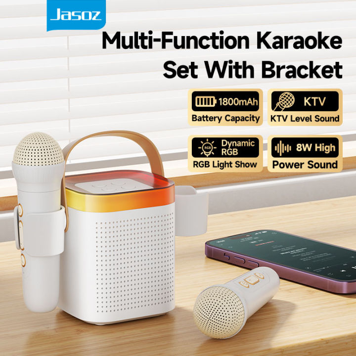 OPERATION X JM19 Wireless Karaoke 8W Speaker With Dual Microphone RGB