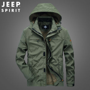 JEEP SPIRIT 1941 ESTD Mens Jacket New Spring Casual Coat Large Mens Outdoor Jackets