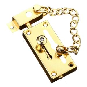 Corrosions Resistant Stainless Steel Door Security Latches Chain Durability Chain Latches For Indoor Outdoor Use
