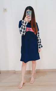 MRSBAJU-DRESS WANITA-PRM DRESS KOMBI KOTAK