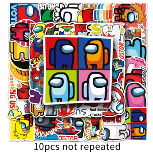 50Pcs Cartoon Game Among Us Waterproof Graffiti Sticker DIY Skateboarding Snowboard Notebook Vinyl Sticker