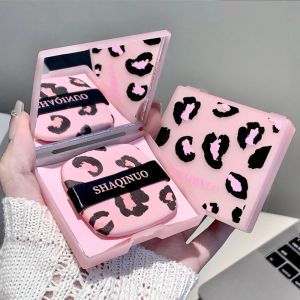 NEXTYOO Pink Leopard Print Facial Oil Absorbing Paper Storage Box 100 Sheets Oil Removing Paper Portable Beauty Tool For Skincare