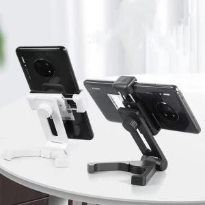 OMO READY STOCK -Universal 360 Degree Rotation Desktop Foldable Adjustable Portable Triangle Stand Holder For Smart Phone With Ready Stock