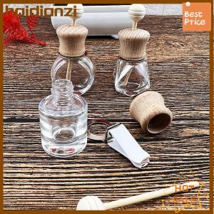 haidianzi Air Freshener Car Perfume Clip Essential Oil Diffuser Vent Empty Glass Bottle Decoration Aromatherapy Glass Bottle