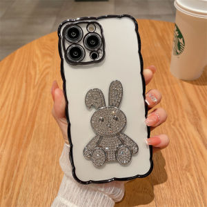 Zeallion Ốp Lưng Sang Trọng Thỏ Thỏ  Mạ Kim Tuyến Vỏ Điện Thoại Dành Cho [Apple iPhone 11 12 13 14 Pro Max X Xs XR 7 8 Plus]