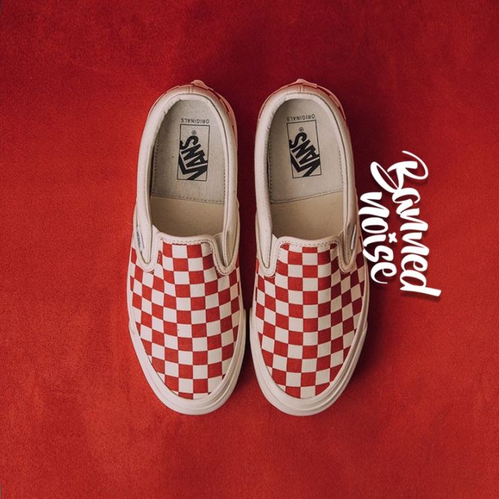 Vans slip on checkerboard hot sale vault