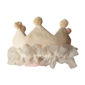 Đáng yêu mũ sinh nhật đầu tiên phụ kiện đội đầu vương viện đạo cụ chụp hình trẻ sơ sinh 100 ngày vải mềm chúc mừng tiệc phụ kiện