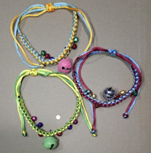 Vòng cổ đan tay chuông đẹp cho mèo vòng cổ cho mèo vòng cổ 1 chuông - Nuôi Pet Shop