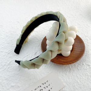 Zaman Now - Bando Kepang Satin Wanita / Bandana Kepang Scrunchie / Bandana Kepang Satin Korea Scrunchie / Aksesoris Rambut Wanita