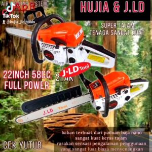 Senso Chainsaw Mesin Gergaji Kayu Pohon JLD 5800 2tak