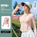 S-L Korean Style Women Protection Clothing Anti-UV Running Jacket Cool Long Sleeves Zipper Ice Silk. 