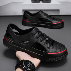 〖ส่งเร็วพิเศษ 48H〗ใหม่ผู้หญิงรองเท้าแตะรองเท้าลำลองกลางแจ้งคู่รองเท้าแตะชายหาดสบาย EVA รองเท้าระบายอากาศ 36-45