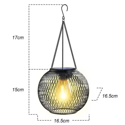 MLADEN Outdoor Camping Solar Lights for Outdoor Hanging Lights Waterproof Solar Lanterns Garden Decor
