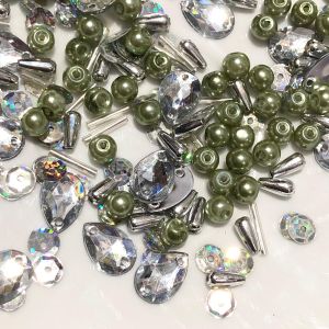 mutiara payet manik tabur mote kombinasi motif per 10 gram