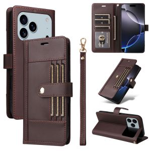 New Phone Case For iPhone 17 16 15 14 13 12 11 Pro Max iPhone 17 16 15 14 Plus Magnetic Leather Wallet Card Slot Flip Cover Casing