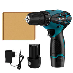 12V Bor Tangan Baterai Promo Dual Speed bor listrik Codless Drill/ Obeng Listrik Mini 12V Tanpa Kabel/Mesin Bor Listrik Cordless Drill Set Murah / Electric Screwdriver 12V with 27 Buah Mata Bor Aksesoris Extension Screwdriver Bit