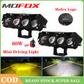 MOFOX P4 Laser Gun 60W MDL Motorcycle Mini Driving Light Dual Color High/Low Beam 4 Lens Waterproof Auxiliary Lights Spotlight For Motorcycle LED Light. 