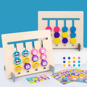[TM77] Mainan Puzzle Mencocokkan Warna / Sorting Color Logic Of Thinking / Mainan Edukasi Anak Papan Cocok Warna Bulatan Kecil / Four Colors Logic Game