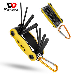 Bộ Dụng Cụ Sửa Chữa Xe Đạp Đa Năng 8 Trong 1 West Biking Bộ Cờ Lê Allen Dụng Cụ Vặn Vít Xe Đạp S2 Thép MTB Dụng Cụ Sửa Chữa Xe Đạp Đường Trường Phụ Kiện Xe Đạp