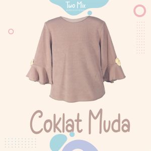 Two Mix Atasan Anak Perempuan / Blouse Tops Kids Katun Usia 1-8 Tahun 4241