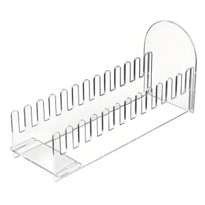 12 Compartment Acrylic Holder Display Stand Transparent Durable Construction For Office Retail Use