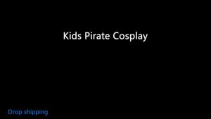 Children Pirate Captain Costume Pirate Costume for kids boys girls Halloween Cosplay Pirate costume fit height 95-140cm Kids