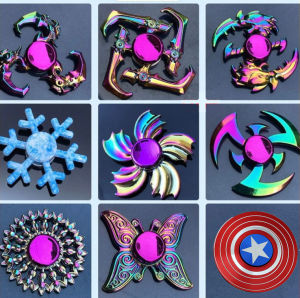DENOSWIM Fidget Spinner toy Colorful Plating 360 Hand Finger Spinners Anxiety Stress Relief Relax Spiner Toys