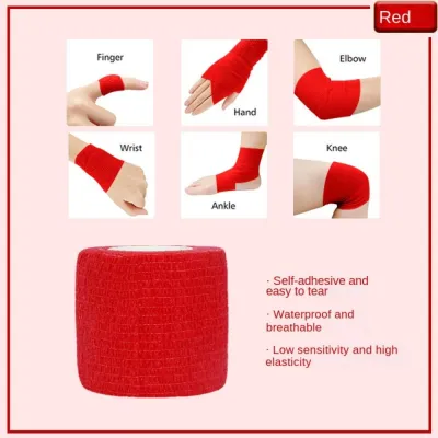 GOOTRADES Self Adhesive Self Adhesive Bandage Elastic Elastoplast Elastic Bandage Finger Tape Prevent chafing Colorful Athletic Bandage Knee