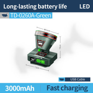 Nụ Cười Cá Mập Đèn pha sạc gắn đầu siêu sáng Đèn M60 9000lm 4mode mờ dần Loại-C Câu cá chống nước Ánh Sáng đi bộ ngoài trời Câu Cá Td0260
