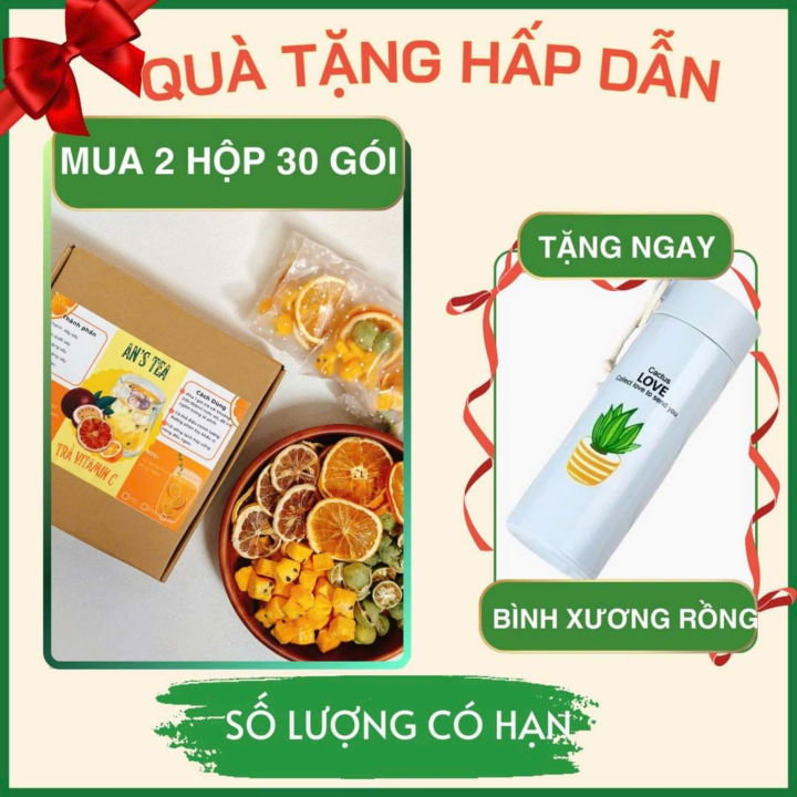 [CHÍNH HÃNG] Trà Vitamin C detox trắng da theo công thức của Triệu Lộ ...